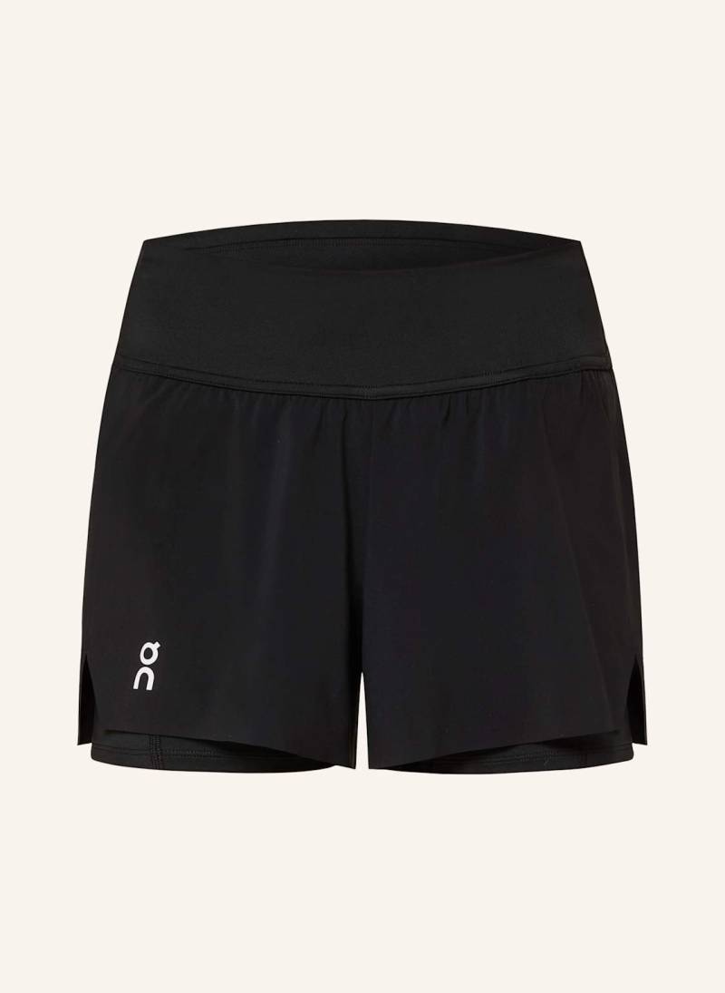 On 2-In-1-Tennisshorts Court schwarz von On