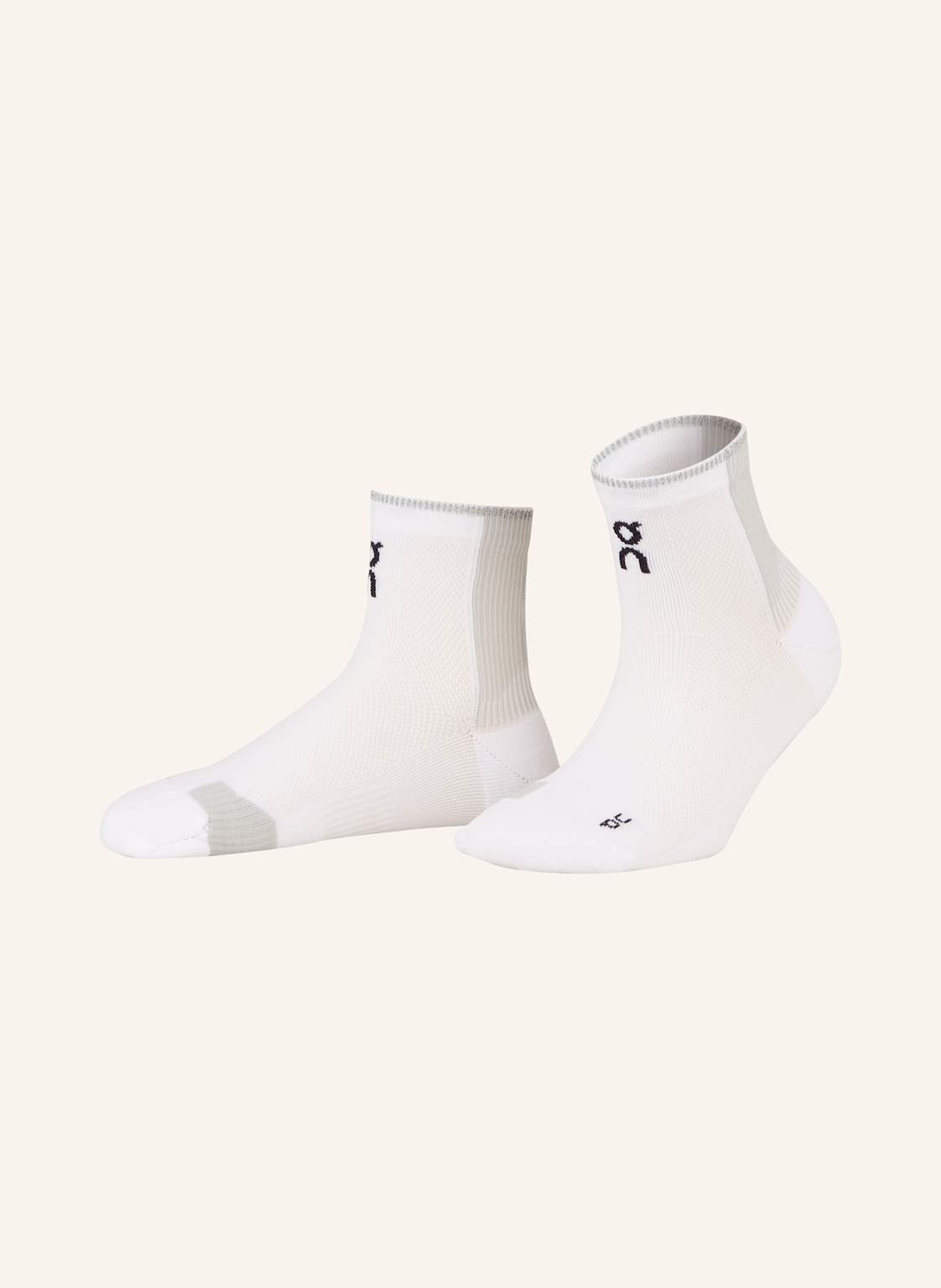 On Laufsocken Performance Run Sock Mid weiss von On