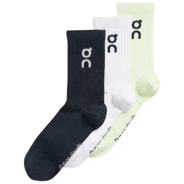 On - Logo Sock 3-Pack - Multifunktionssocken Gr L;M;S;XS schwarz;weiß von On