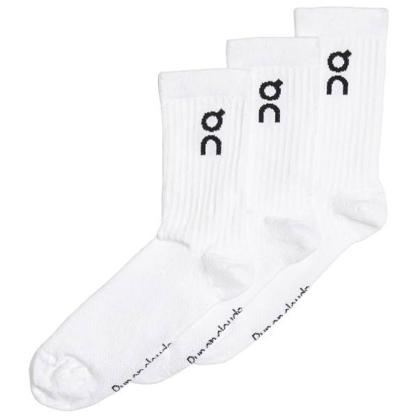 On - Logo Sock 3-Pack - Multifunktionssocken Gr L weiß von On