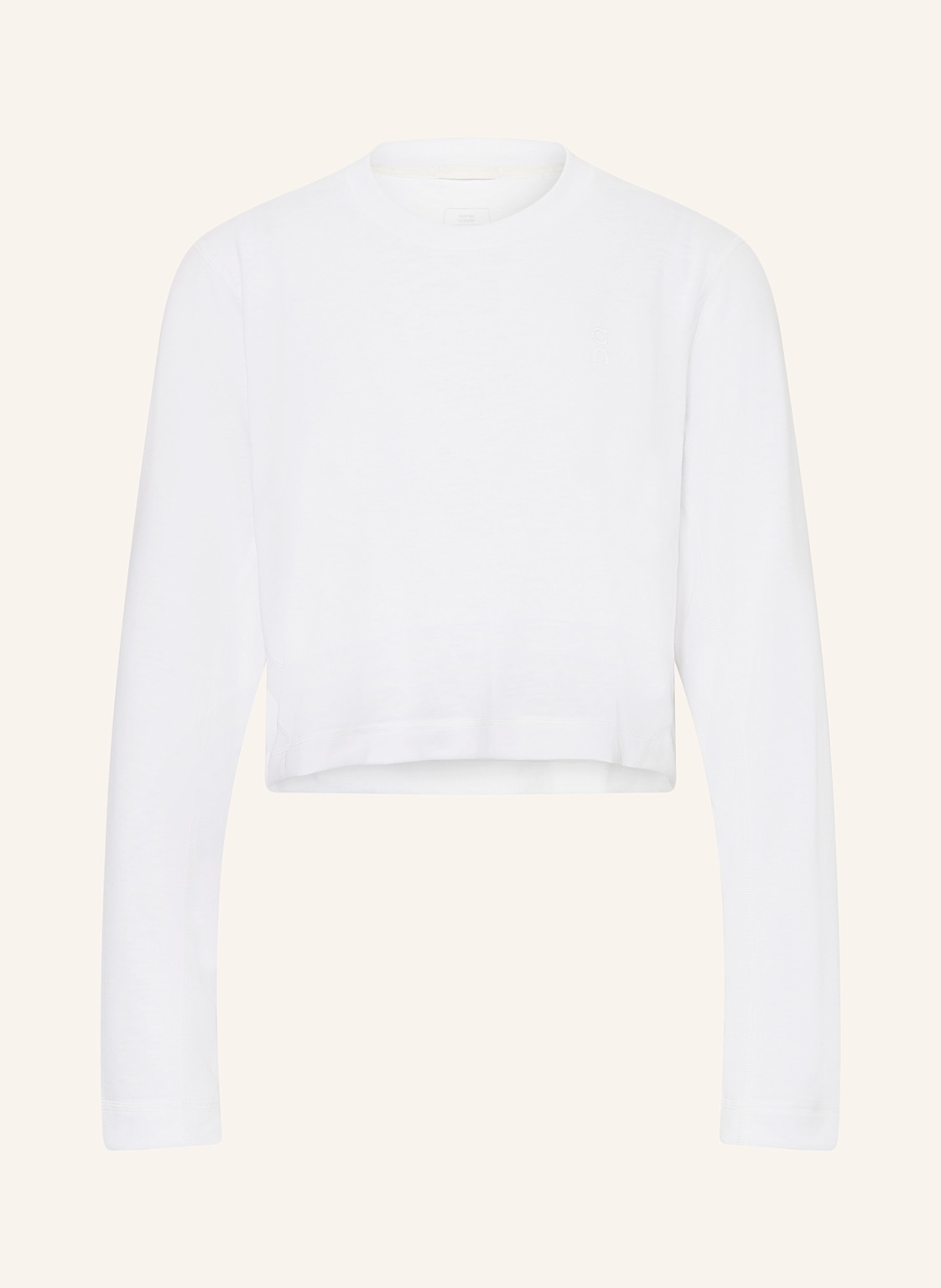 On Longsleeve Active Long-T Crop weiss von On