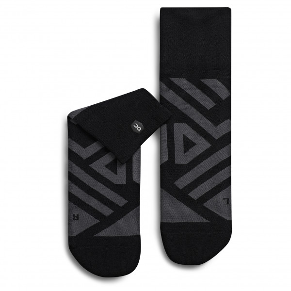 On - Performance Mid Sock - Laufsocken Gr XL schwarz von On