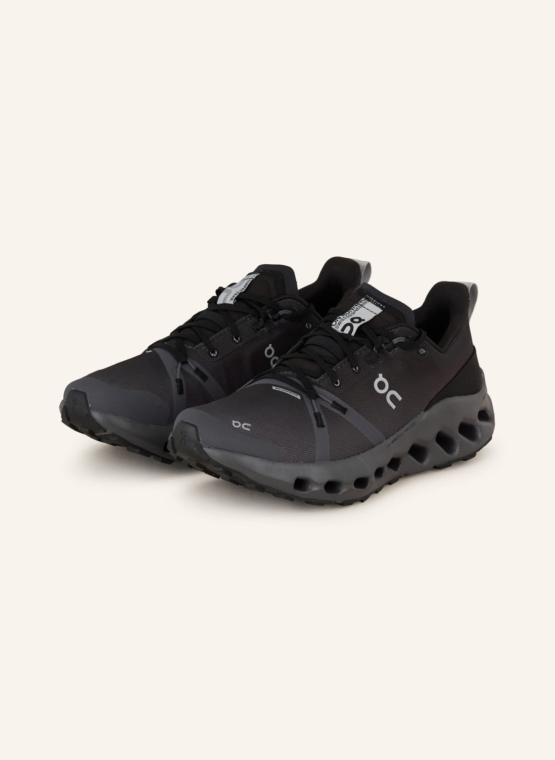 On Trailrunning-Schuhe Cloudsurfer Trail Waterproof schwarz von On