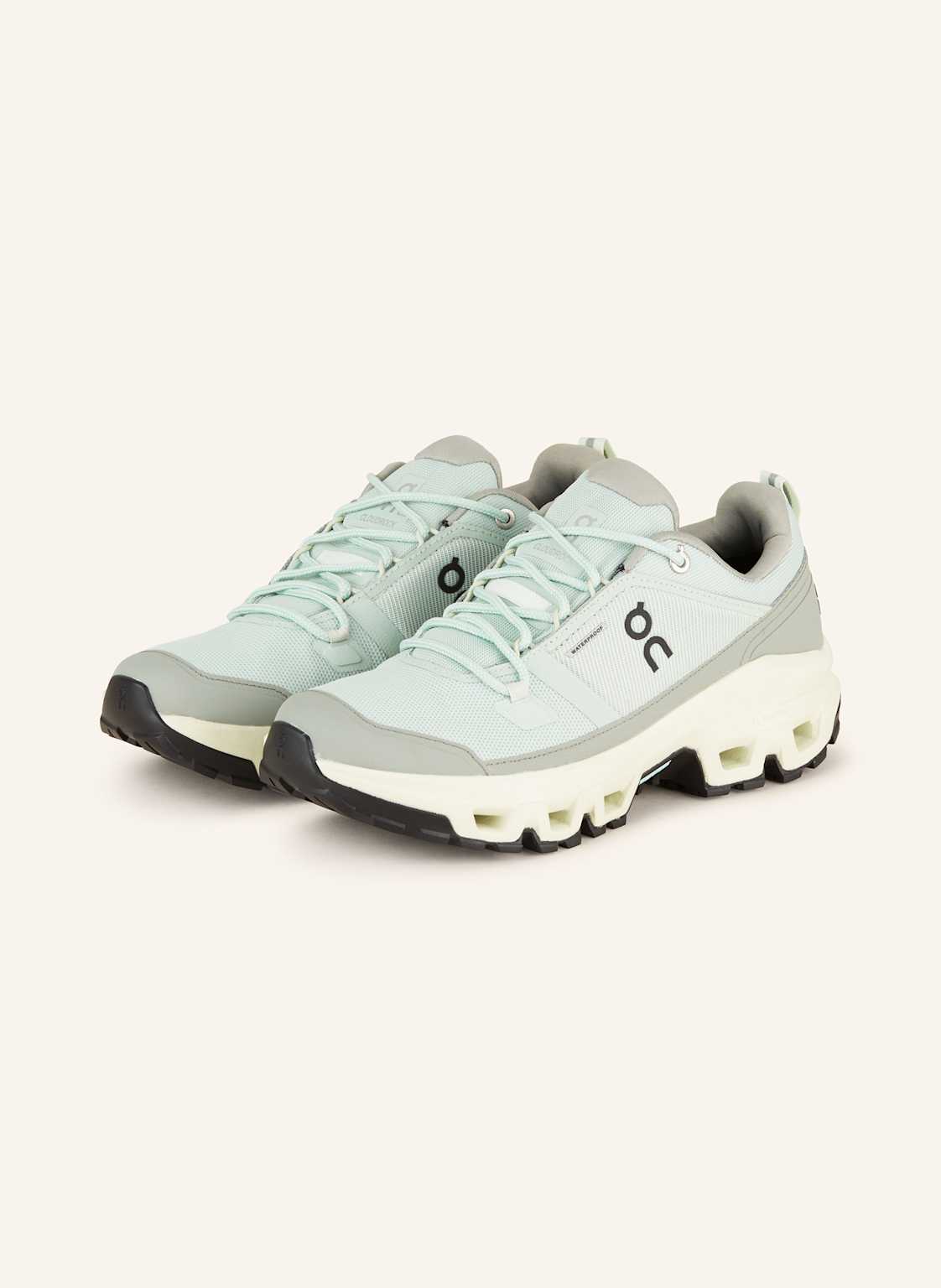 On Trekkingschuhe Cloudrock Low Wp gruen On Trekkingschuhe Cloudrock Low Wp gruen von On