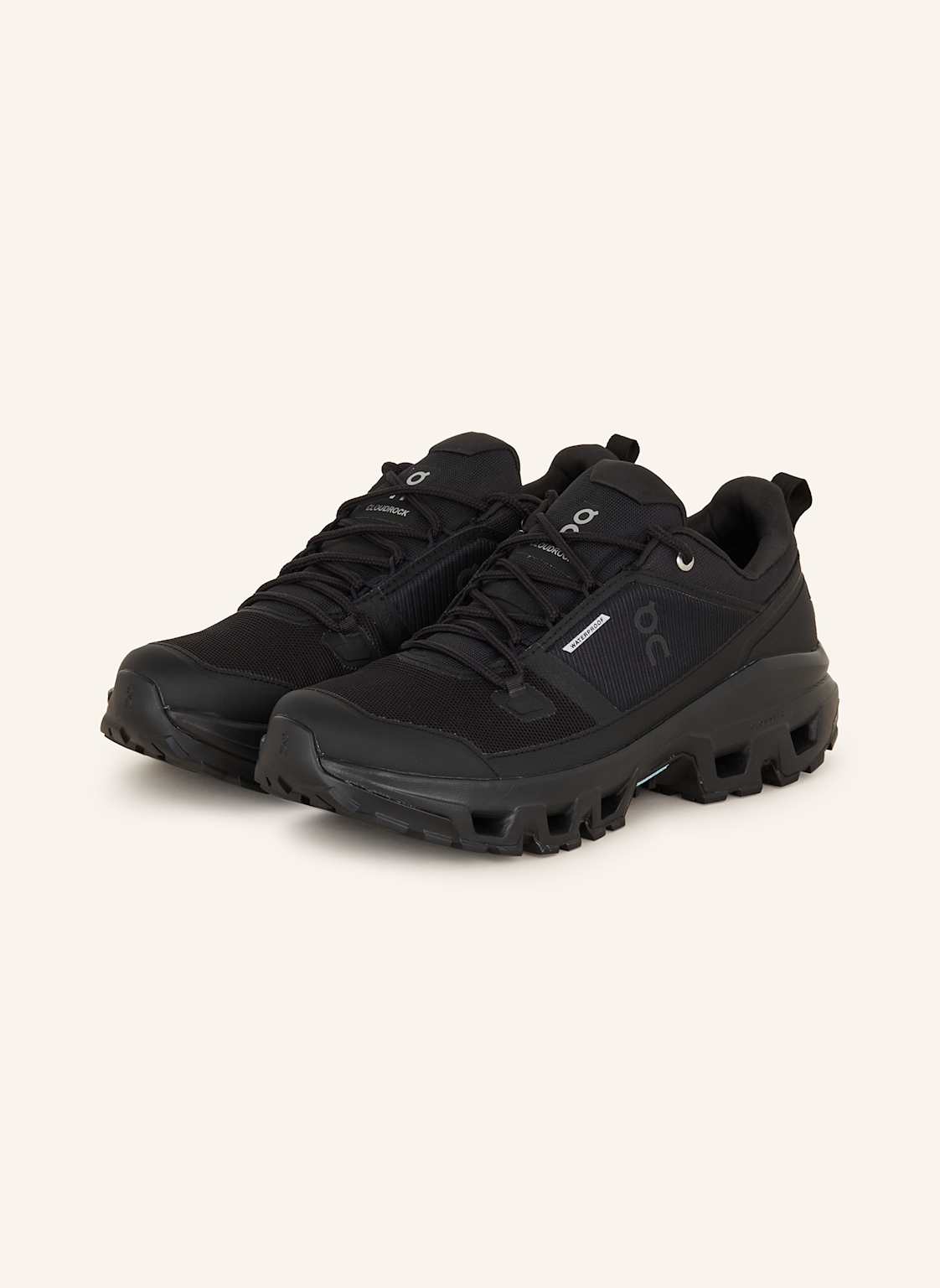 On Trekkingschuhe Cloudrock Low Wp schwarz von On