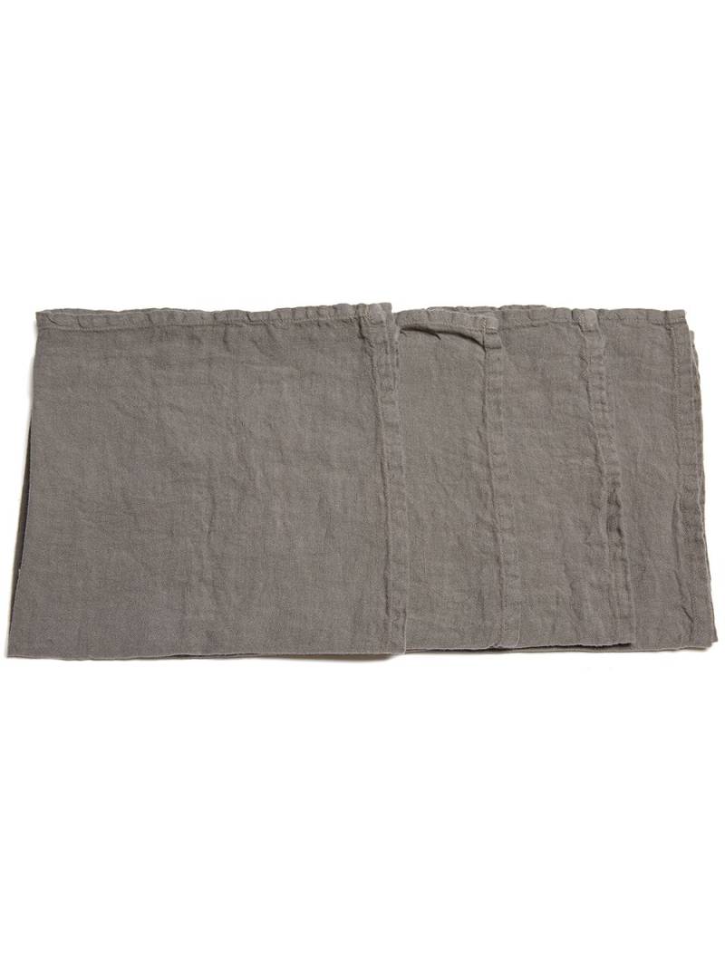 Once Milano four-set linen napkins - Grey von Once Milano