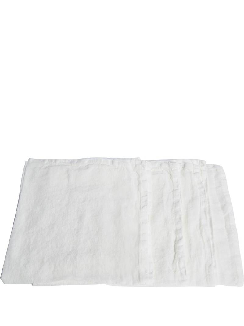 Once Milano linen napkins (set of 4) - White von Once Milano