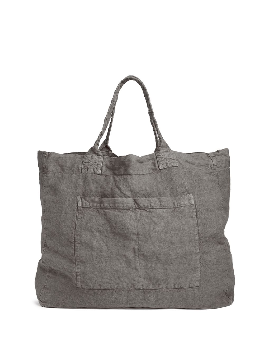 Once Milano linen weekend bag - Grey von Once Milano