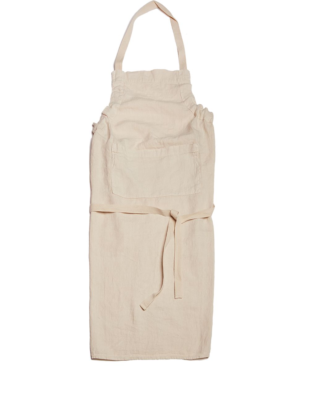 Once Milano mid-length linen apron - Neutrals von Once Milano