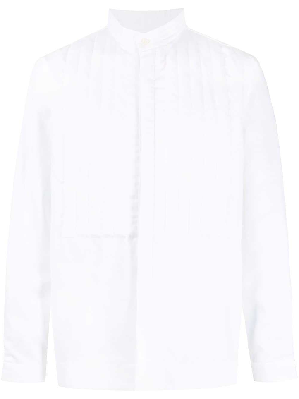 Onefifteen x ANOWHEREMAN pleat-detail shirt - White von Onefifteen