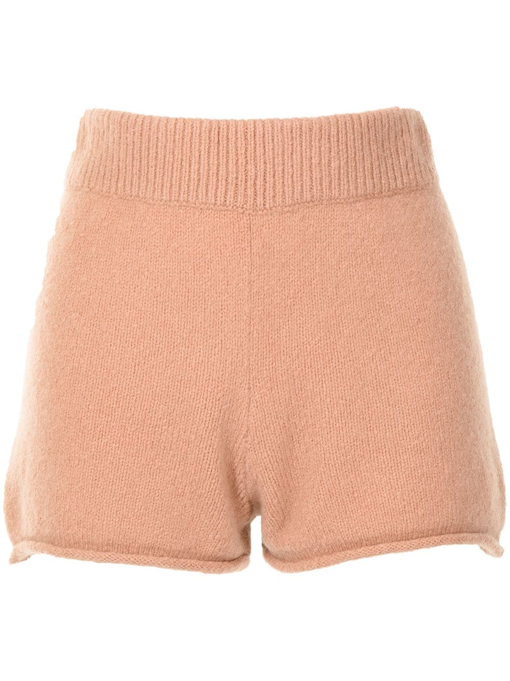 Onefifteen high-waisted knitted shorts - Orange von Onefifteen