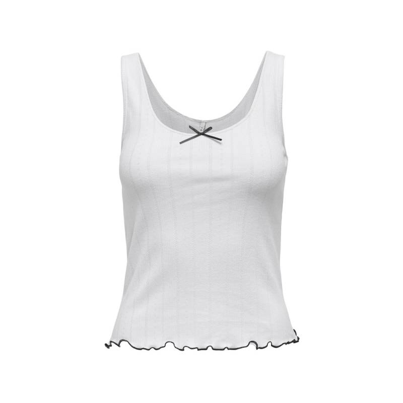 Pyjama Oberteil, Ärmellos Damen Weiss XS von Only Lingerie