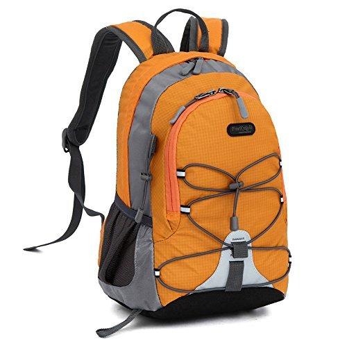 10l Kleine Größe Wasserdicht Kinder Sport Rucksack, Miniatur Outdoor Wandern Reisen Daypack, Höhe Mädchen Orange ONE SIZE von Only-bags.store