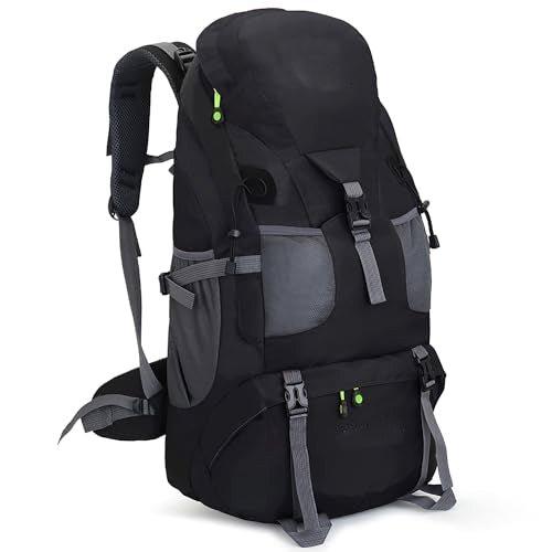 50l Leichter Wasserdichter Wanderrucksack, Outdoor Sport Daypack Reisetasche Für Klettern Camping Unisex Schwarz ONE SIZE von Only-bags.store