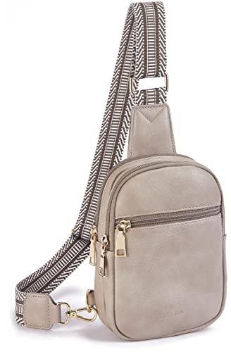 Bauchtasche Brusttasche, Umhängetasche Kunstleder Umhängetasche Kleine Umhängetasche Damen Beige von Only-bags.store