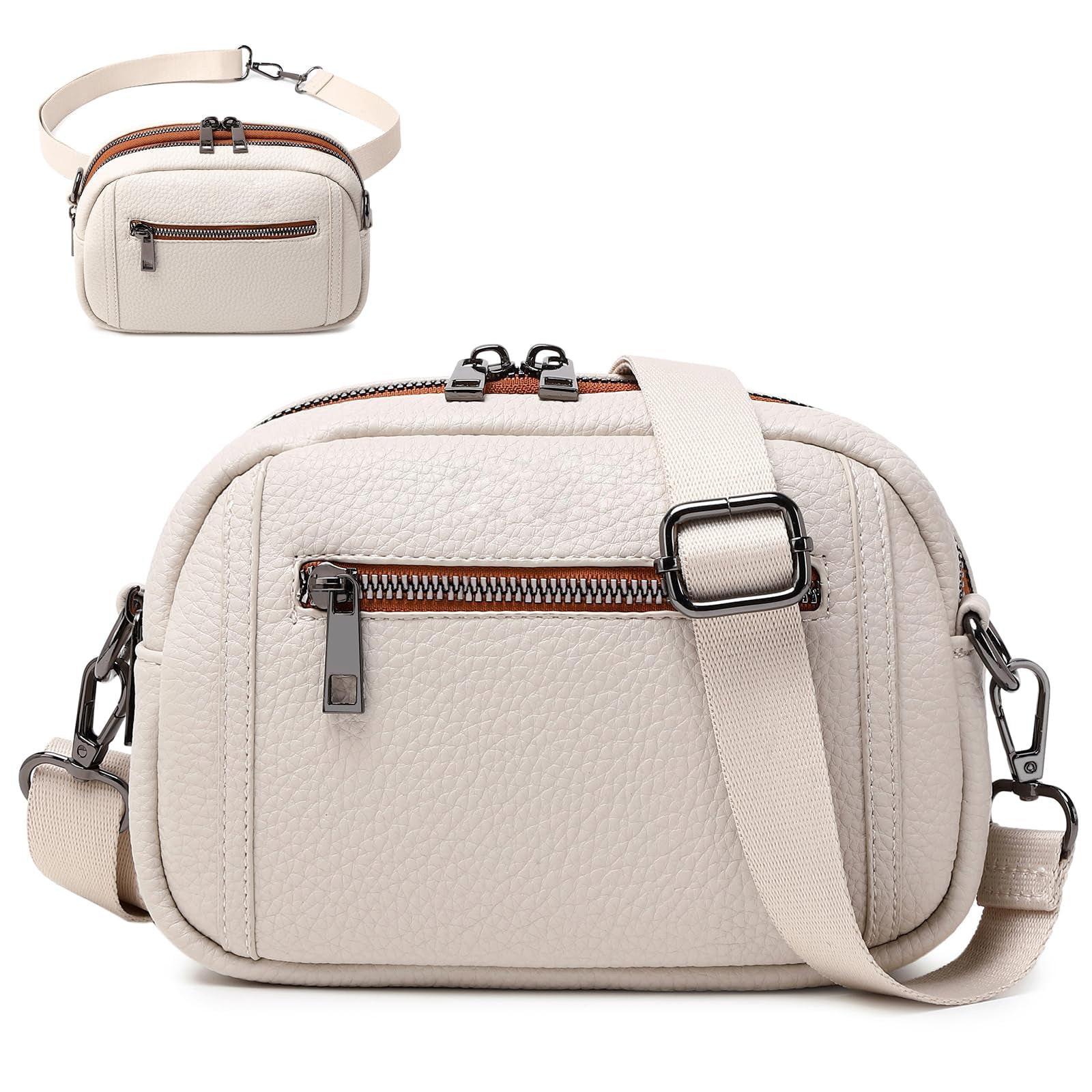 Bauchtasche Stylisch Brusttasche Crossbody Bag Breiter Herren Offwhite von Only-bags.store