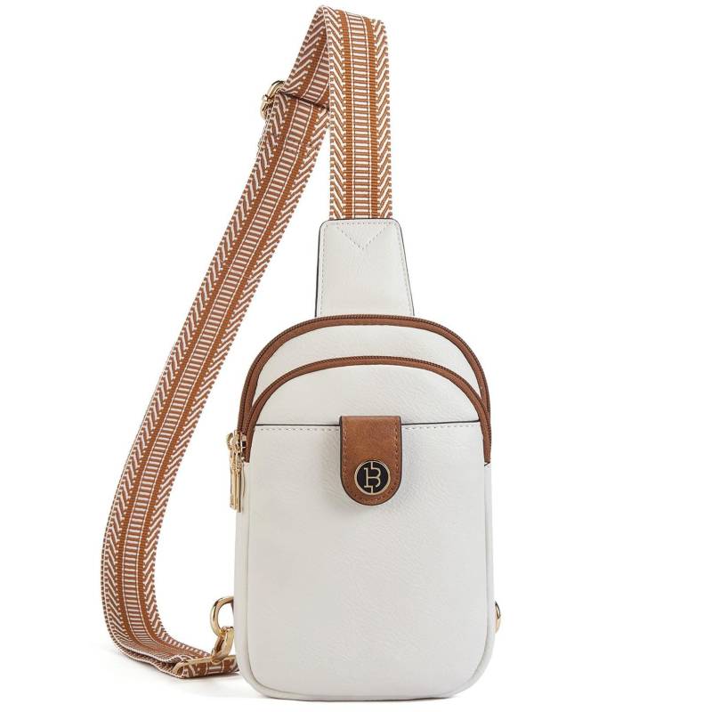 Brusttasche Schulterrucksack Sling Bags Kleine Umhängetasche Umhängetasche Pu-leder Gürteltasche Stilvoll Herren Offwhite von Only-bags.store