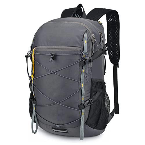 Faltbarer Rucksack Ultraleichter Tagesrucksack Verstaubarer Tagesrucksack Wasserdichter Wanderrucksack Reiserucksack Für Camping Outdoor Wandern Unisex Grau ONE SIZE von Only-bags.store