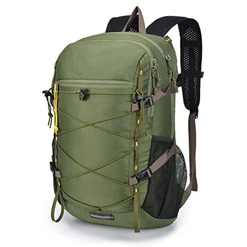 Faltbarer Rucksack Ultraleichter Tagesrucksack Verstaubarer Tagesrucksack Wasserdichter Wanderrucksack Reiserucksack Für Camping Outdoor Wandern Unisex Rasengrün ONE SIZE von Only-bags.store