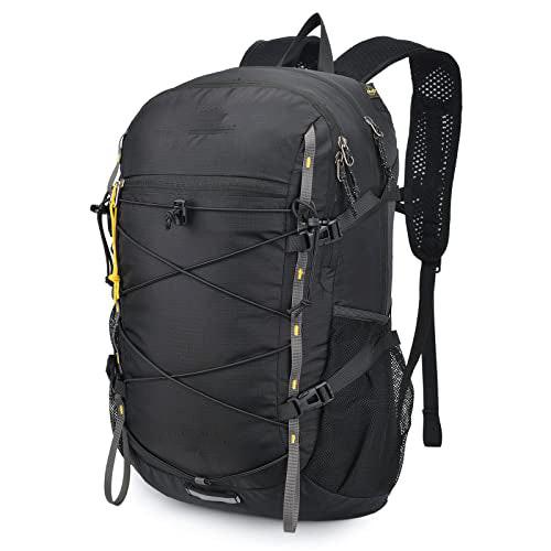 Faltbarer Rucksack Ultraleichter Tagesrucksack Verstaubarer Tagesrucksack Wasserdichter Wanderrucksack Reiserucksack Für Camping Outdoor Wandern Unisex Schwarz ONE SIZE von Only-bags.store