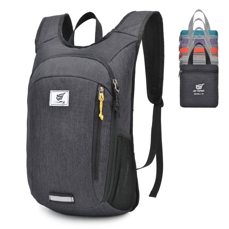 Faltbarer Rucksack Ultraleichter Tagesrucksack Wasserdichter Tagesrucksack Reiserucksack Wanderrucksack Für Wanderungen Städtereisen Unisex Grau ONE SIZE von Only-bags.store