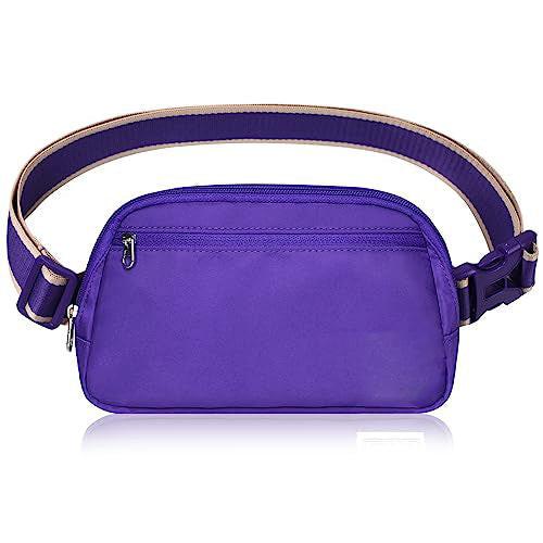 Only-bags.store - Gürteltasche, Sportmode Crossbody Tasche mit verstellbarem Gurt, für Herren, Violett Bedruckt von Only-bags.store