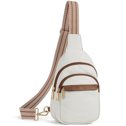 Gürteltasche, Umhängetasche, Brusttasche, Leder-umhängetasche, Kleine Umhängetasche, Mehrzweck-tagesrucksack Herren Offwhite von Only-bags.store