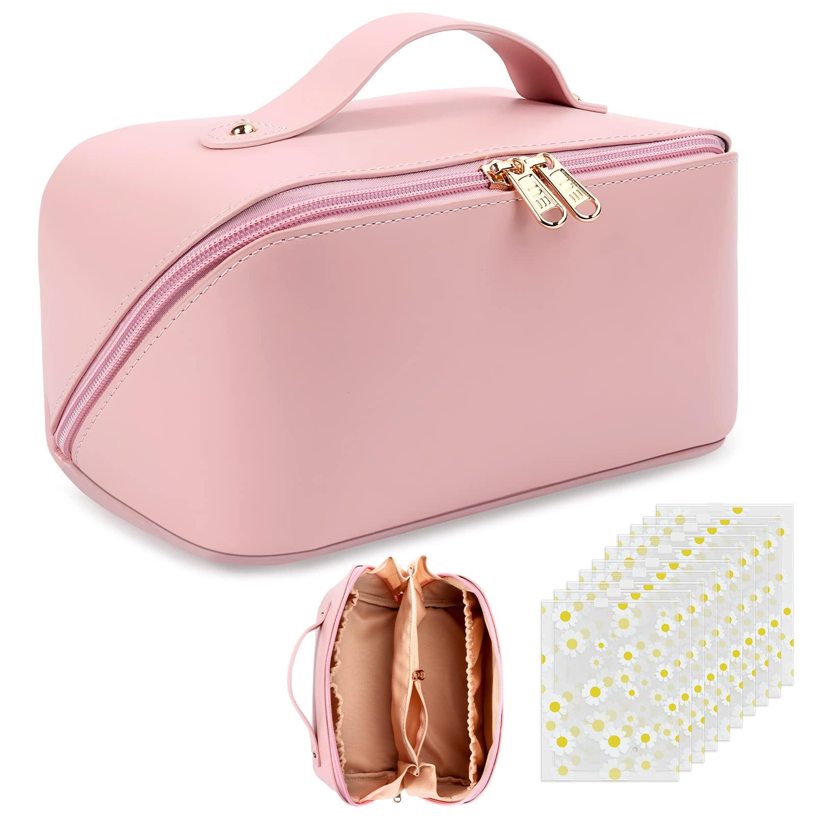 Only-bags.store - Kosmetiktasche Reisetasche Kulturtasche : PU Leder Make Up, One Size, Pink von Only-bags.store