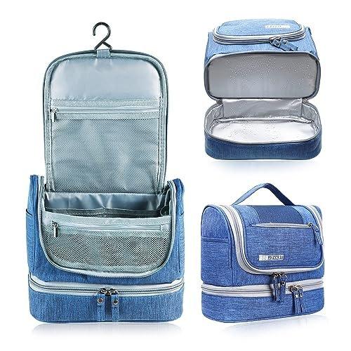 Kulturtasche, Kulturbeutel, Tragbare Wasserdichte Kosmetiktasche, Reisetasche Unisex Blau ONE SIZE von Only-bags.store