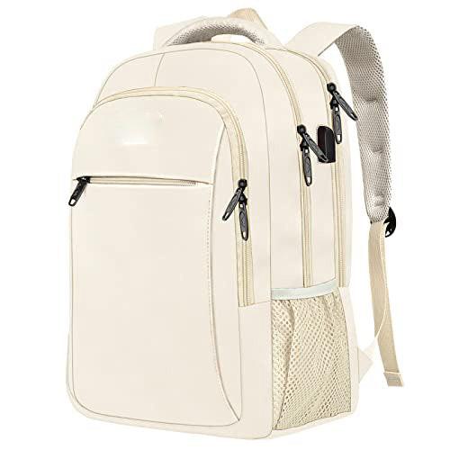 Laptop-rucksack Zoll Schulrucksack Teenager Wasserdichte Schultasche Anti-diebstahl Mit Unisex Offwhite ONE SIZE von Only-bags.store