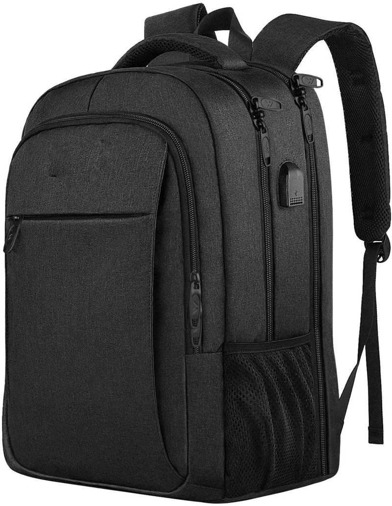 Laptop-rucksack Zoll Schulrucksack Teenager Wasserdichte Schultasche Anti-diebstahl Mit Unisex Schwarz ONE SIZE von Only-bags.store