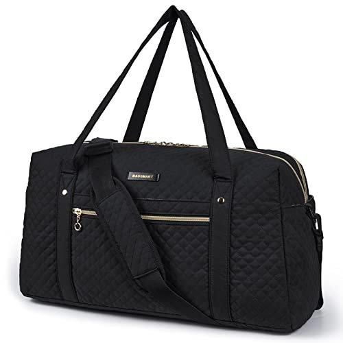 Reisetasche Handgepäck, Weekender Overnight Bag Große Tragetasche Mit Schuhtasche, Laptop-fach Unisex Schwarz ONE SIZE von Only-bags.store