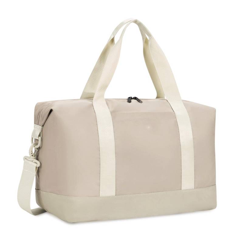 Reisetasche Handgepäck Groß, Für Easyjet Faltbare Handgepäcktasche Für Flugzeug, Sporttasche Mit Abnehmbarem Nassbeutel Damen Beige ONE SIZE von Only-bags.store