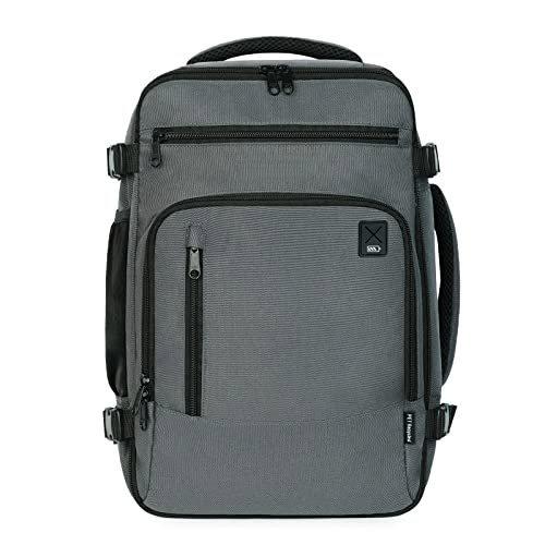 Rucksack 40 X 20 X 25 Cm Für Ryanair Flugzeug Reiserucksack Handgepäck Laptop Tagesrucksäcke Pet Recycled Umweltfreundlicher Rucksack Wasserdicht Unter Sitz 20 L Herren Taubengrau ONE SIZE von Only-bags.store