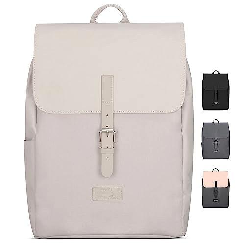 Rucksack Klein Beige - Ida - Kleiner Rucksack Für Freizeit, Uni Oder City - Mit Laptop Fach (bis 13 Herren Offwhite ONE SIZE von Only-bags.store