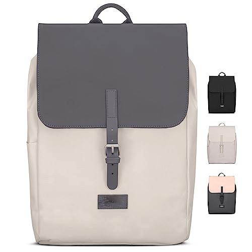 Rucksack Klein Grau - Ida - Kleiner Rucksack Für Freizeit, Uni Oder City - Mit Laptop Fach (bis 13 Herren Multicolor ONE SIZE von Only-bags.store