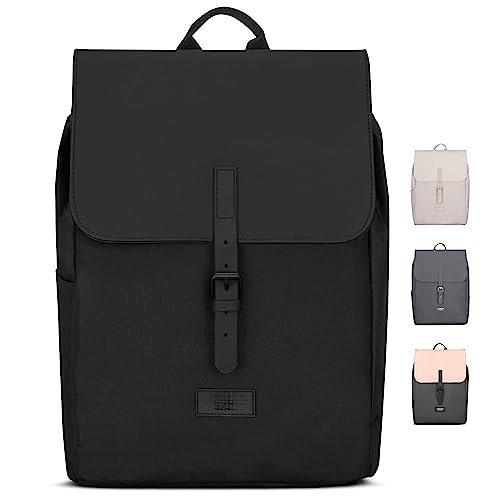 Rucksack Klein Schwarz - Ida - Kleiner Rucksack Für Freizeit, Uni Oder City - Mit Laptop Fach (bis Herren Schwarz ONE SIZE von Only-bags.store