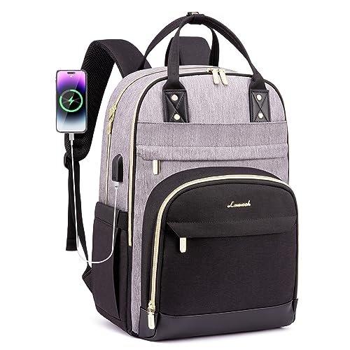 Only-bags.store - Rucksack Laptop-Rucksack 15,6 Zoll Schulrucksack Teenager Wasserdichte Schultasche, One Size, Grau von Only-bags.store