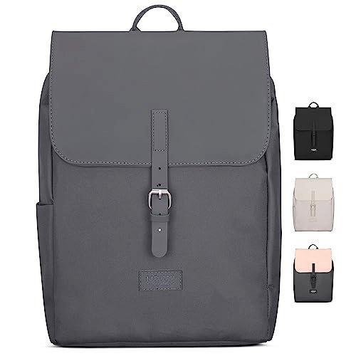 Rucksack Small Dark Grey - Ida - Kleiner Rucksack Für Freizeit, Uni Oder City - Mit Laptopfach (bis Herren Grau ONE SIZE von Only-bags.store