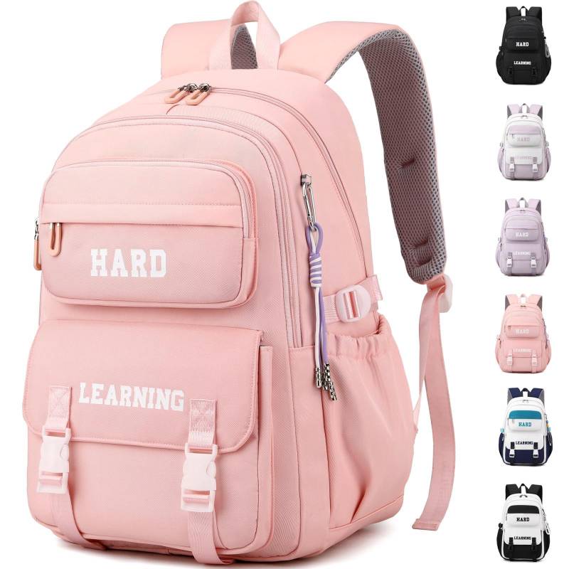 Schultasche Sekundarschule Daypack, Laptop-rucksack, Wasserfester Rucksack Für Teenager Unisex Pink ONE SIZE von Only-bags.store