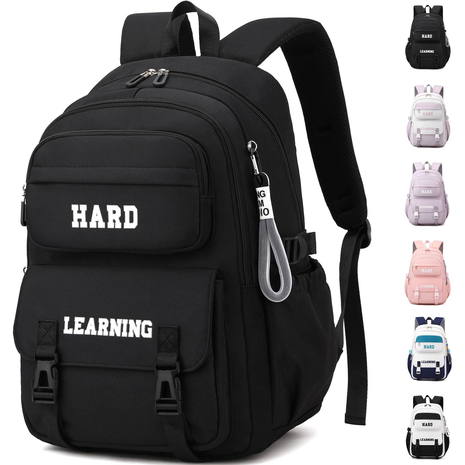 Only-bags.store - Schultasche Sekundarschule Daypack,Laptop-Rucksack, wasserfester Rucksack für Teenager, One Size, Schwarz von Only-bags.store