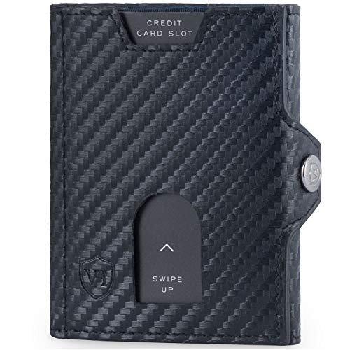 Slim Wallet Mit Münzfach & Rfid-schutz Herren Charcoal Black ONE SIZE von Only-bags.store