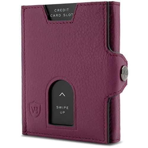 Slim Wallet Mit Rfid Schutz Herren Violett ONE SIZE von Only-bags.store