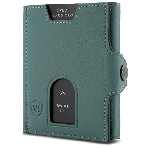 Slim Wallet Mit Rfid Schutz Herren Waldgrün ONE SIZE von Only-bags.store