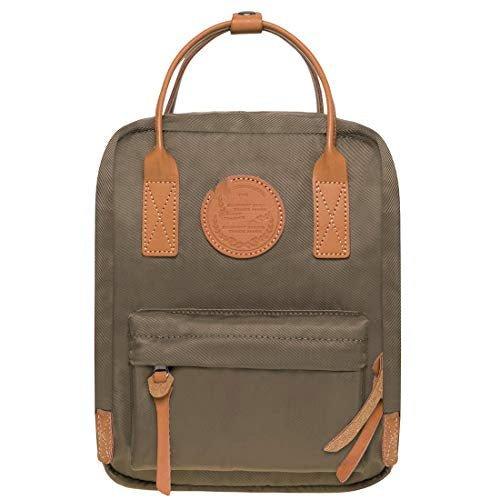 Studenten Rucksack Fit 8 Zoll Laptop Herren Khaki ONE SIZE von Only-bags.store