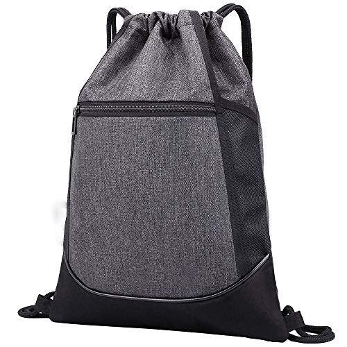 Turnbeutel Wasserdichte Sporttasche Innentasche Außentasche Turnbeutel Verstellbarer Kordelzug-rucksack Tasche Unisex Grau ONE SIZE von Only-bags.store