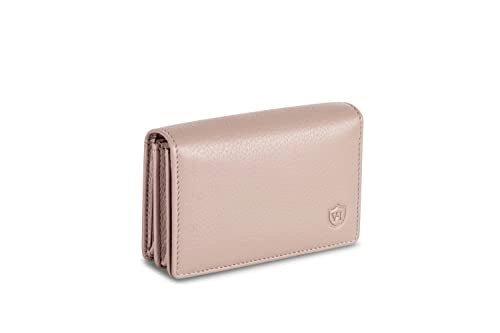 Visitenkartenetui Leder Mit Rfid-schutz - Platz Für 50 Visitenkarten - 6 Fächer - Damen Beige ONE SIZE von Only-bags.store