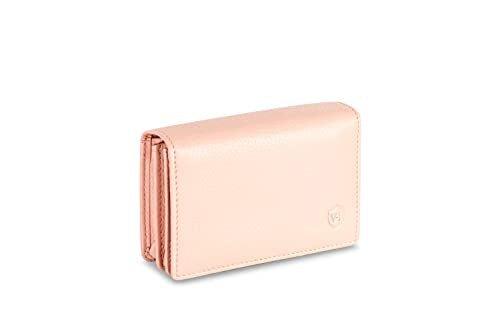 Visitenkartenetui Leder Mit Rfid-schutz - Platz Für 50 Visitenkarten - 6 Fächer - Damen Pink ONE SIZE von Only-bags.store