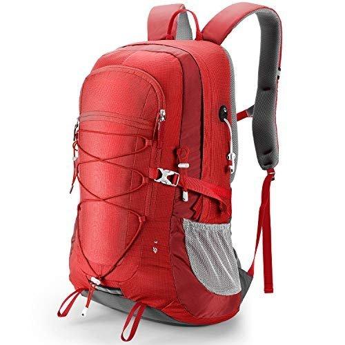 Wanderrucksack 45l, Wasserdichter Rucksack Trekkingrucksack Reiserucksack, Outdoor Rucksack Mit Unisex Rot ONE SIZE von Only-bags.store