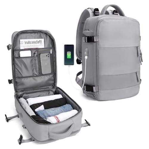 Only-bags.store - Wanderrucksack Wasserdicht Outdoor Sport Rucksack Casual Daypack Schultasche Fit 14 Zoll Laptop mit, One Size, Grau von Only-bags.store